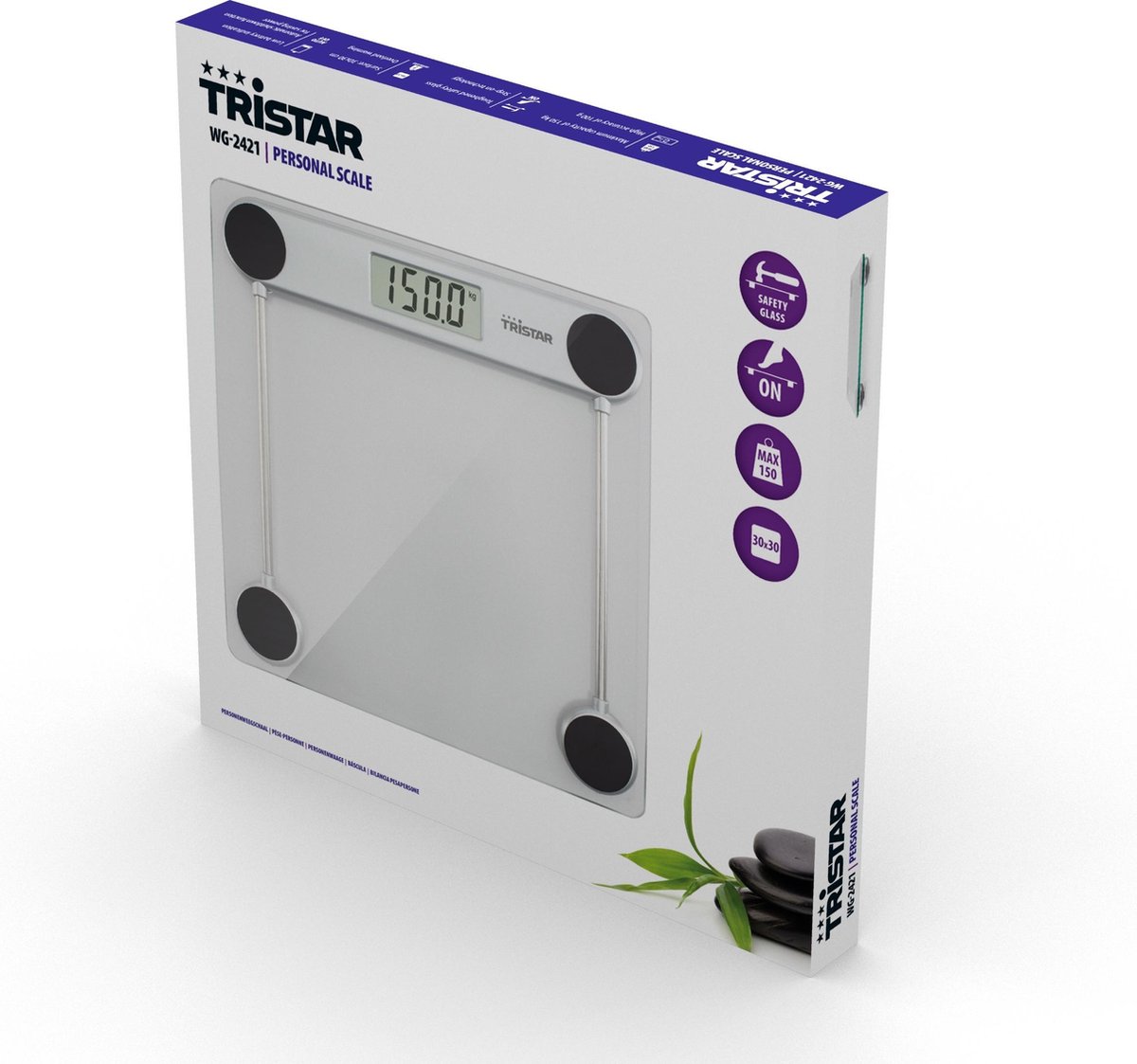Tristar Personenweegschaal Wg-2421 Glas - Silver