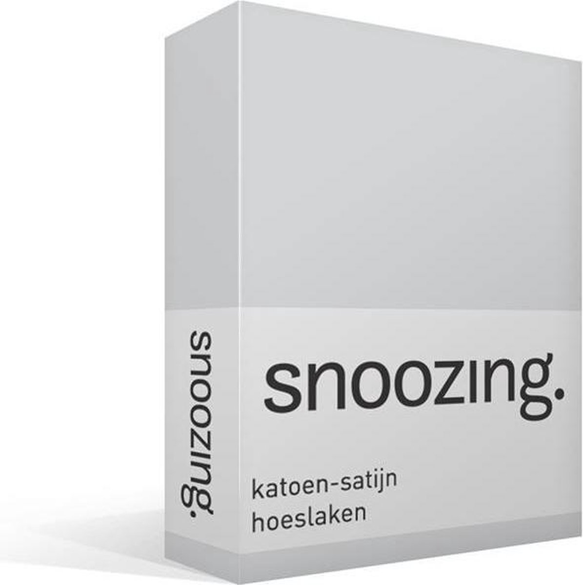 Snoozing - Katoen-satijn - Hoeslaken - 120x200 - - Grijs