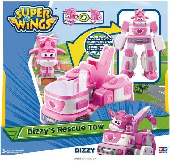 Super Wings Vehicle Dizzy Transforming - Roze