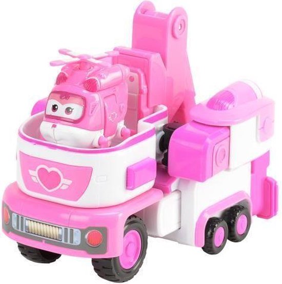 Super Wings Vehicle Dizzy Transforming - Roze