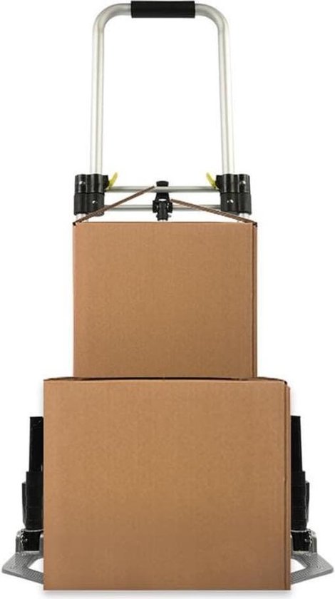 PROPLUS Inklapbare Bagagetrolley Aluminium Zilver 70 Kg - Silver