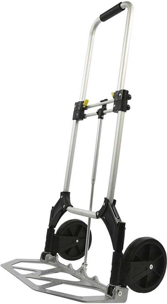 PROPLUS Inklapbare Bagagetrolley Aluminium Zilver 70 Kg - Silver