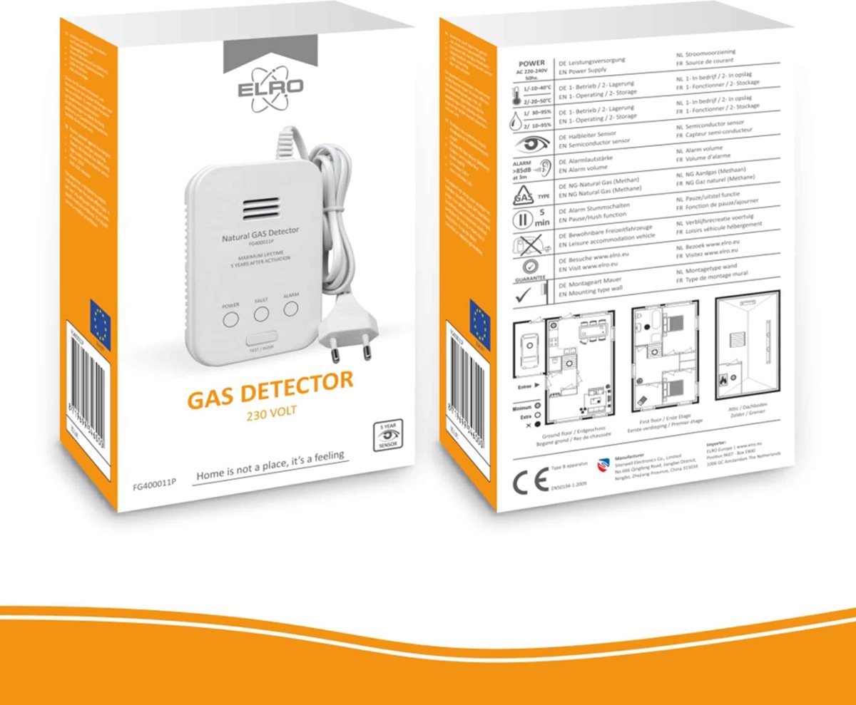 ELRO Gasmelder Fg4000p