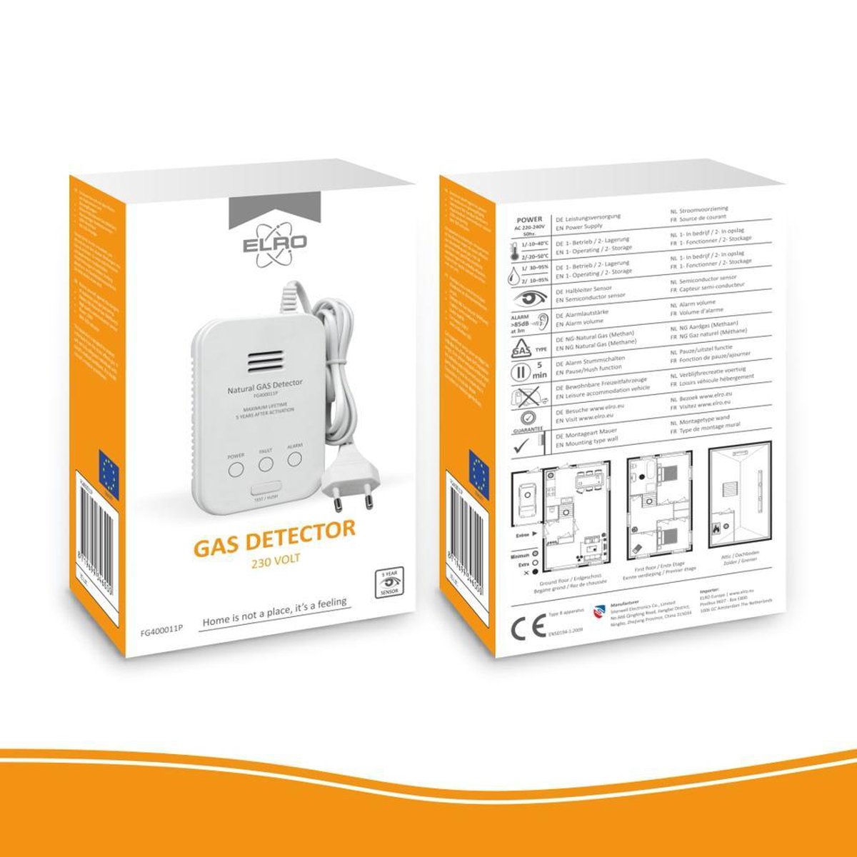 ELRO Gasmelder Fg4000p