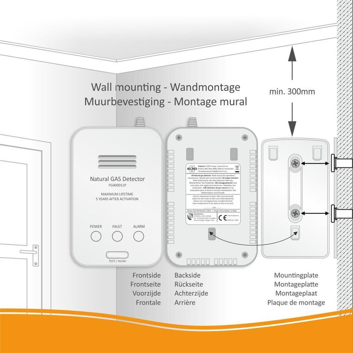 ELRO Gasmelder Fg4000p