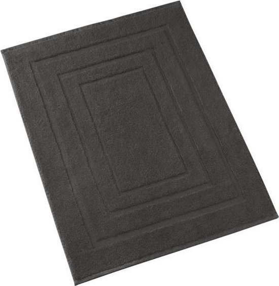 De Witte Lietaer Pacifique Badmat - 100% Katoen - Badmat (60x100 Cm) - Ebony - Grijs