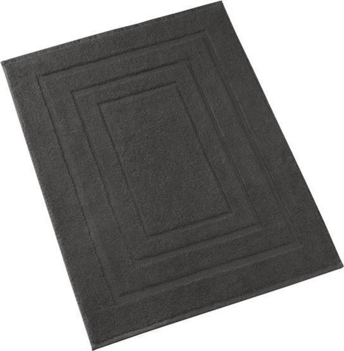 De Witte Lietaer Pacifique Badmat - 100% Katoen - Badmat (60x100 Cm) - Ebony - Grijs