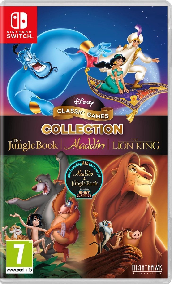 Nighthawk Disney Classic Games: The Jungle Book, Aladdin and The Lion King