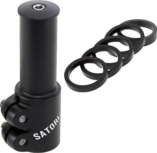 Satori Hoogte Adapter Heads Up 4 28,6 / 117 / 28,6 Mm - Zwart