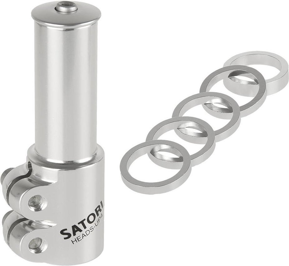 Satori Hoogte Adapter Heads Up 4 28.6 / 120 / 28.6 Zilver - Silver