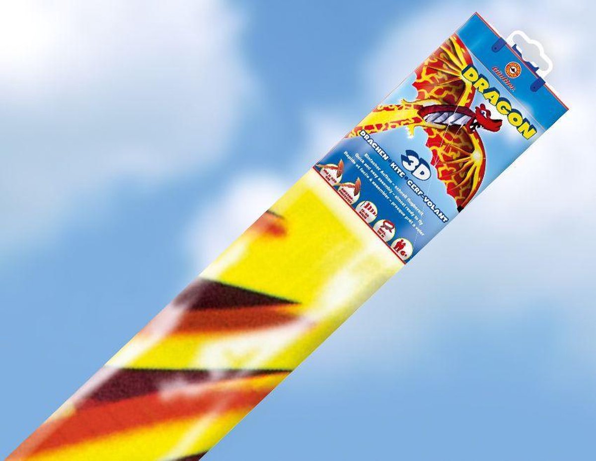 Günther Eenlijnsvlieger 3d-dragon 102 X 320 Cm/rood - Oranje