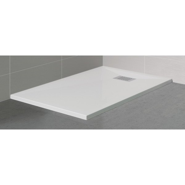 Kinedo Kinesurf douchebak 120x70x11cm afvoer korte zijde antislip wit rd250ad