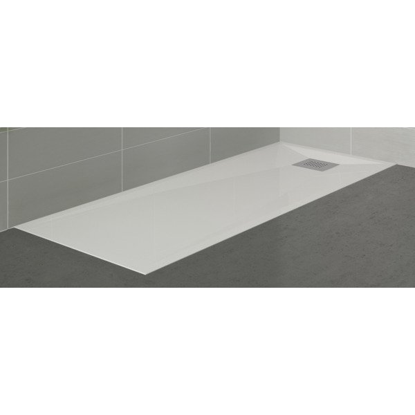 Kinedo Kinesurf douchebak 180x80x11cm afvoer korte zijde antislip wit rd267ad