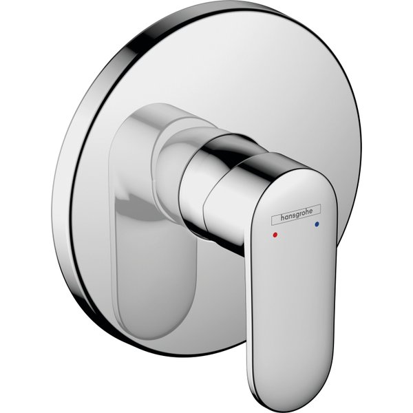 Hansgrohe Vernis afdekset douchekraan met hendel chroom 71667000