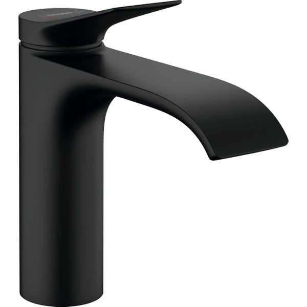 Hansgrohe Vivenis ééngreeps wastafelmengkraan ééngreeps wastafelmengkraan 110 zonder afvoer zwart mat 75022670