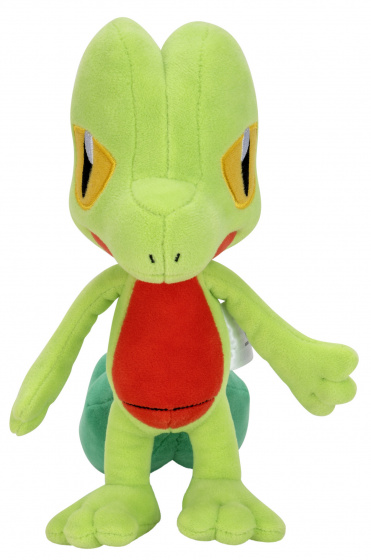 Pokémon knuffel Treecko junior 20 cm pluche/rood - Groen