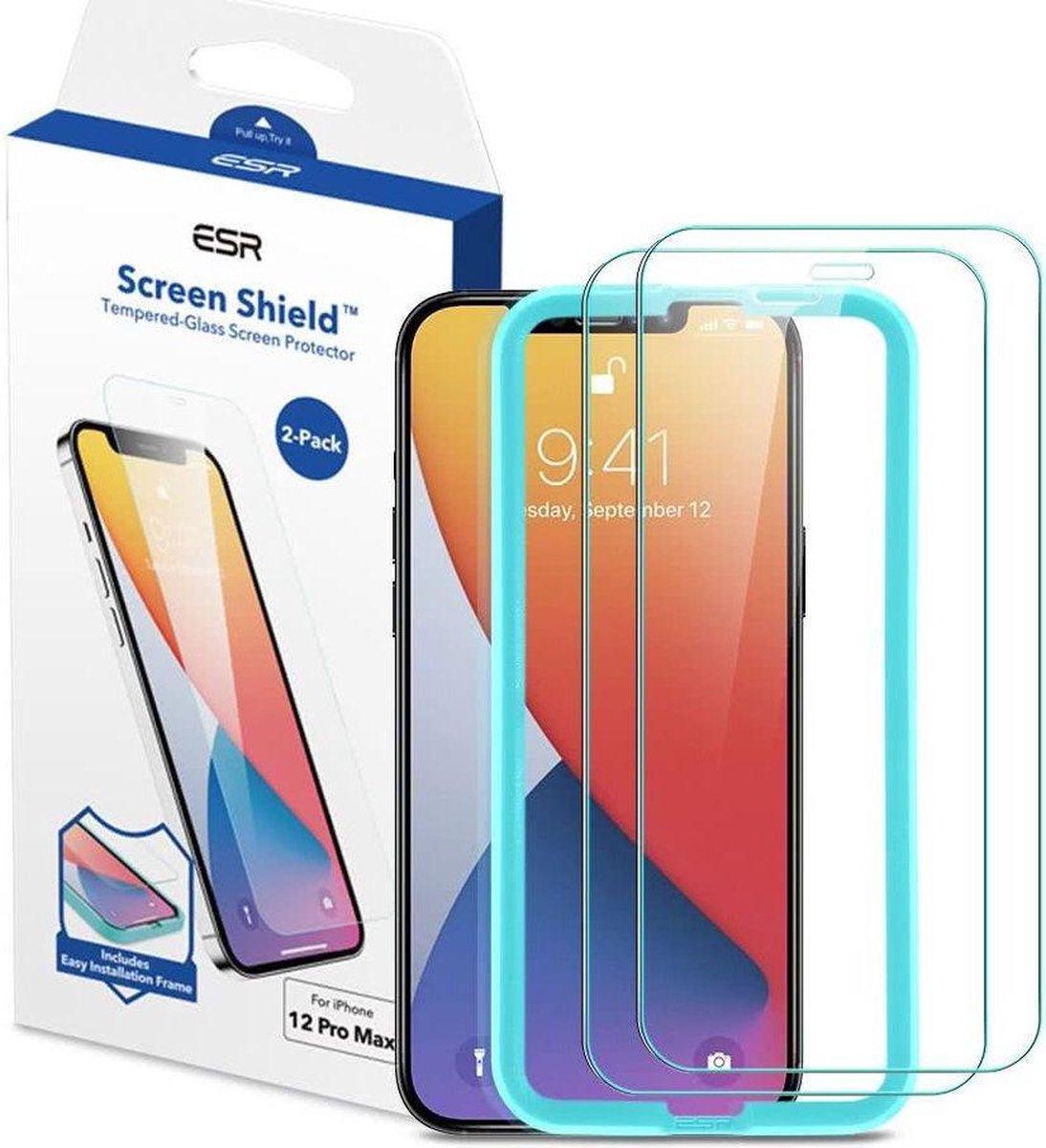 ESR Glas Screen Protector iPhone 12 Pro Max - 2 Pack