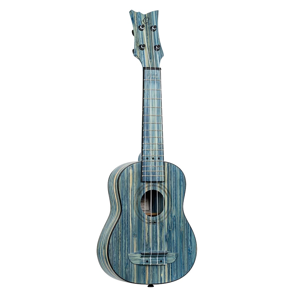 Ortega RUSWB-SO Bamboo Series Soprano Size Ukulele Stonewashed sopraan ukelele met gigbag