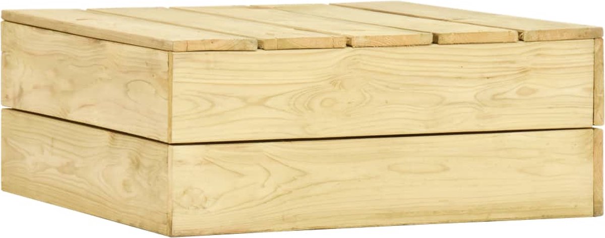 Vidaxl 4-delige Loungeset Met Kussens Geïmpregneerd Grenenhout
