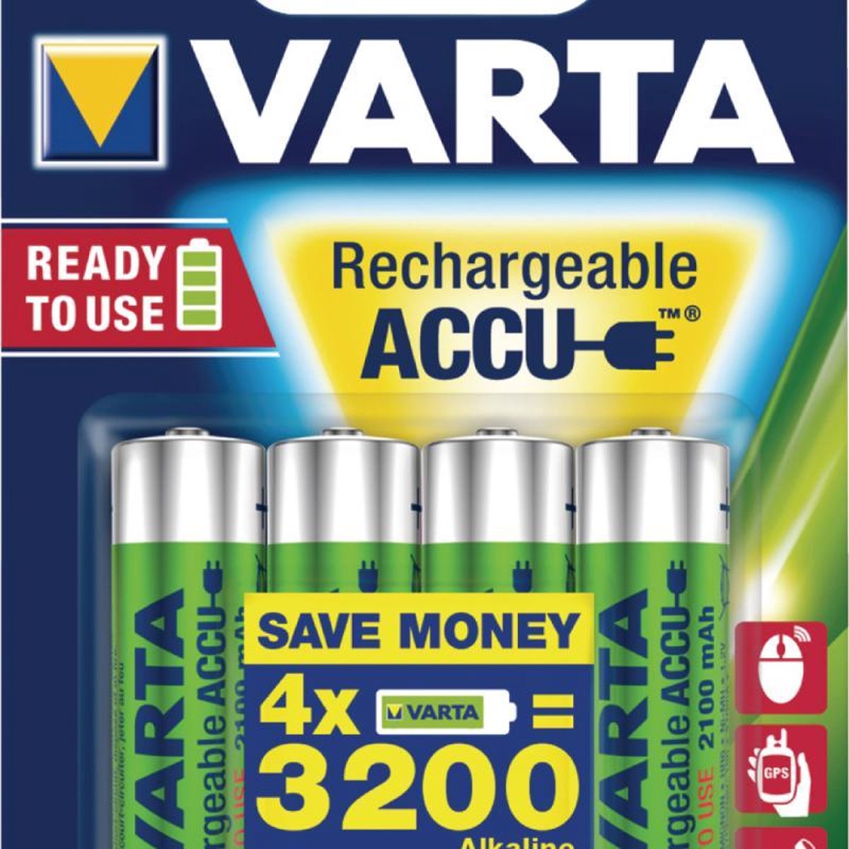 Varta Oplaadbare Batterijen Ready To Use Aa: 4 Stuks