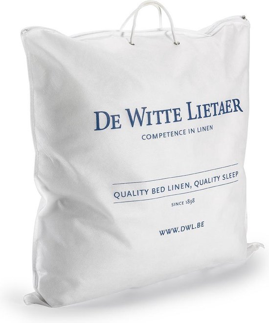 De Witte Lietaer Dete Lietaer Ducky Donzen Medium Hoofdkussen - 50% Eendendons - 50% Eendenveertjes - - Wit