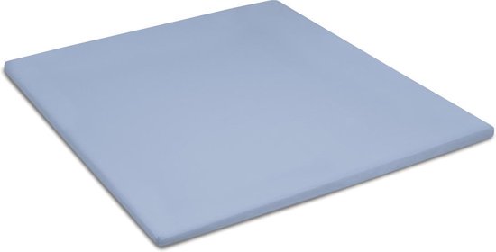 Cinderella Basic Percaline Katoen Topper Hoeslaken - 100% Percaline Katoen - 1-persoons (90x210 Cm) - Sapphire - Blauw