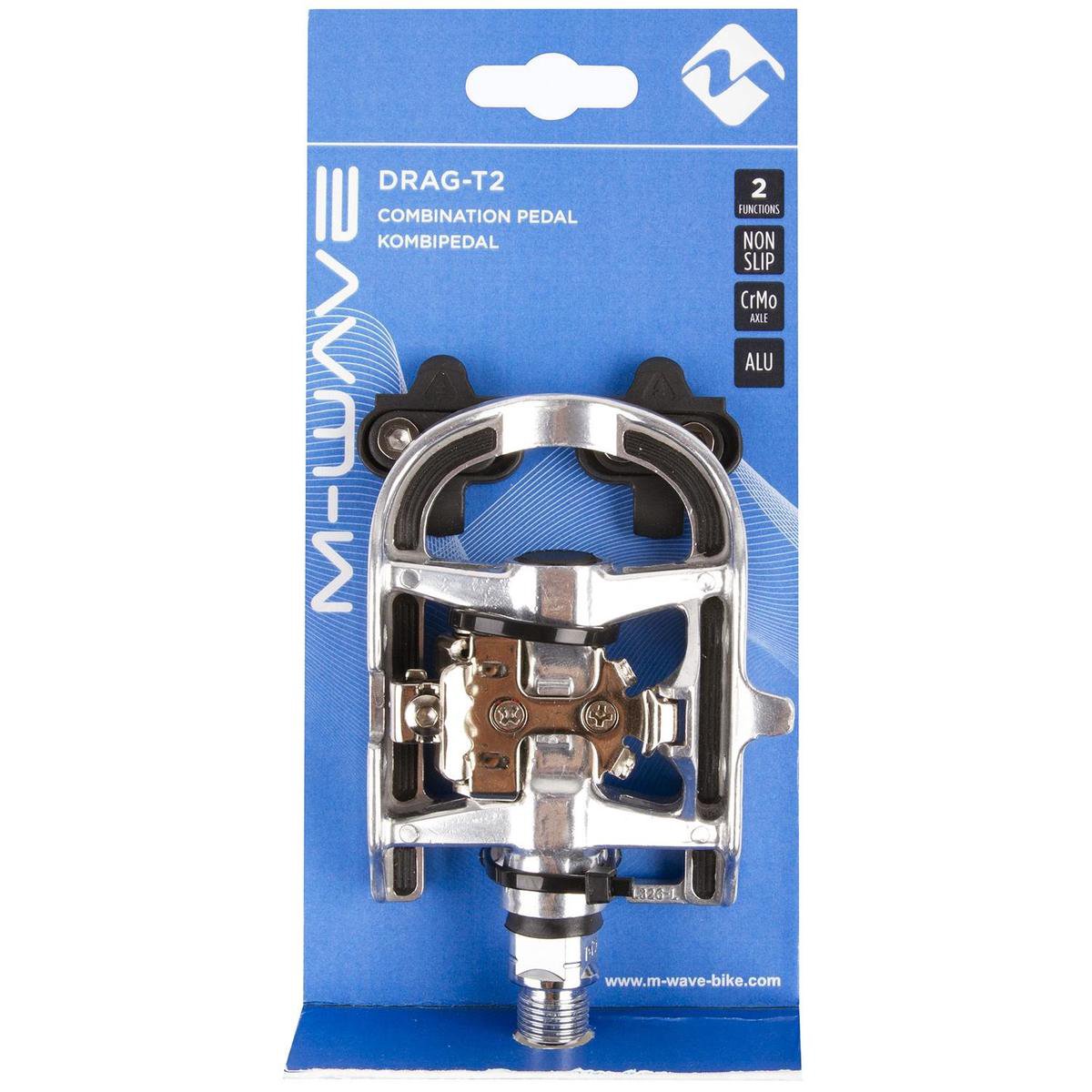 M-wave Combinatiepedalen Spd Zilver Set - Silver