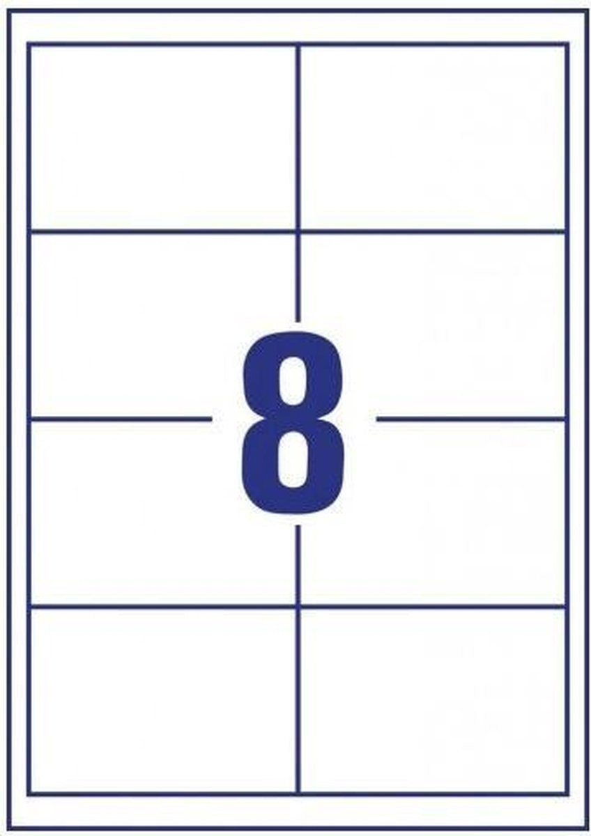 Averyte Universele Etiketten Quickpeel Ft 97 X 67,7 Mm, 240 Stuks (200 + 40 Extra) - Wit