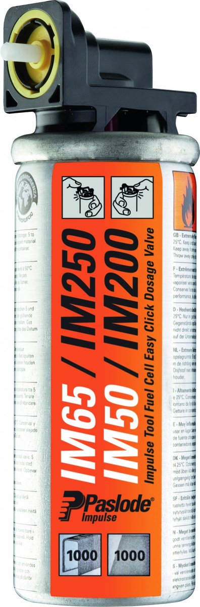 Paslode Drijfstofcel geel voor im250 blister van 2 300341