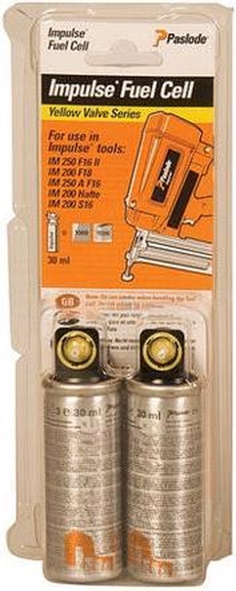 Paslode Drijfstofcel geel voor im250 blister van 2 300341