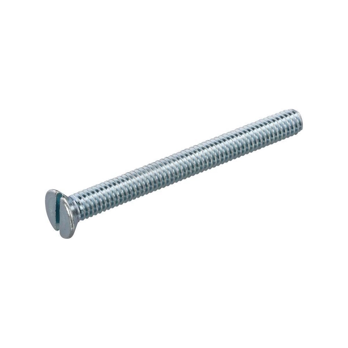 Metaalschroef platverzonken kop zaagsnede verzinkt 48 m3 x 40mm