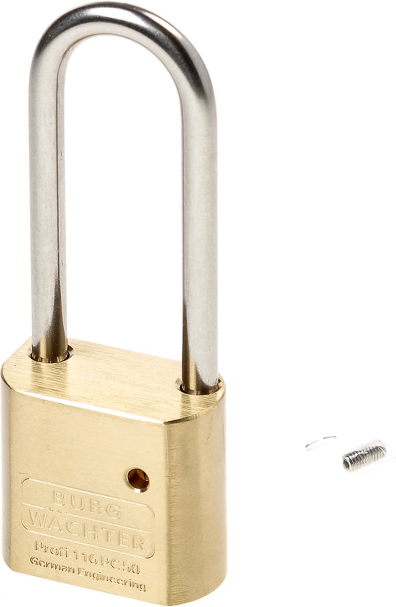 Burg Wachter Hangslot voor enkele cilinder Niro 116/50