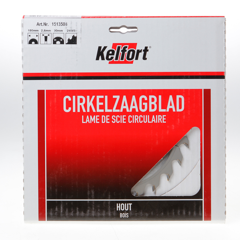 Cirkelzaagblad hardmetaal 24 tanden WS diameter 180 x 30mm