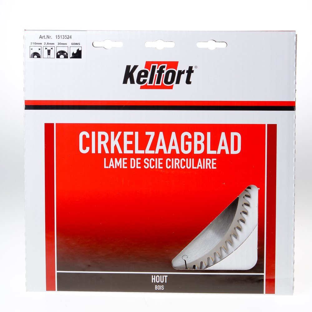 Cirkelzaagblad hardmetaal 60 tanden WS-W diameter 210 x 2.8 x 30mm