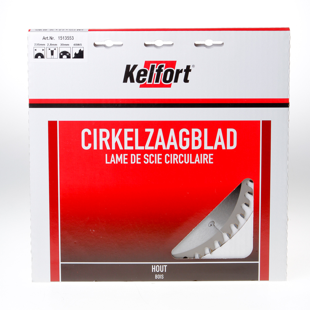 Cirkelzaagblad hardmetaal 48 tanden WS-W diameter 235 x 3 x 30mm