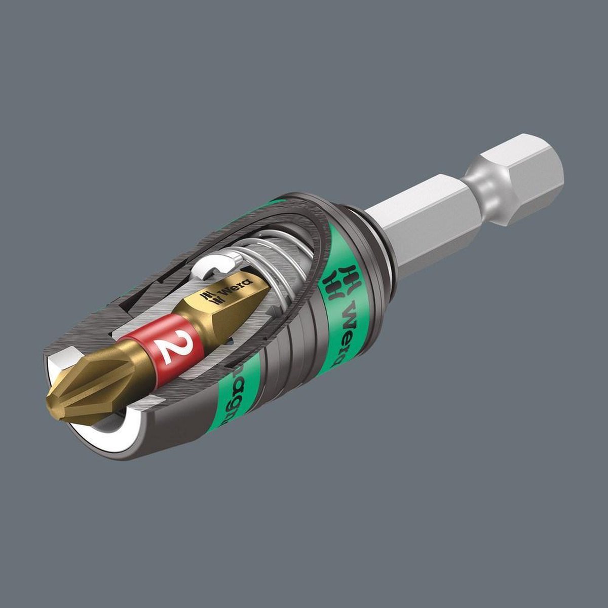 Wera Bithouder Ringmageneet met snelwisselsysteem 1/4" 57mm