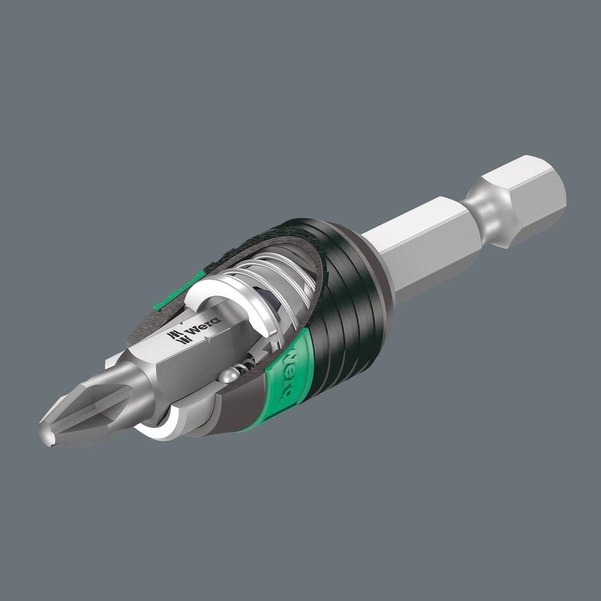 Wera Bithouder Ringmageneet met snelwisselsysteem 1/4" 57mm