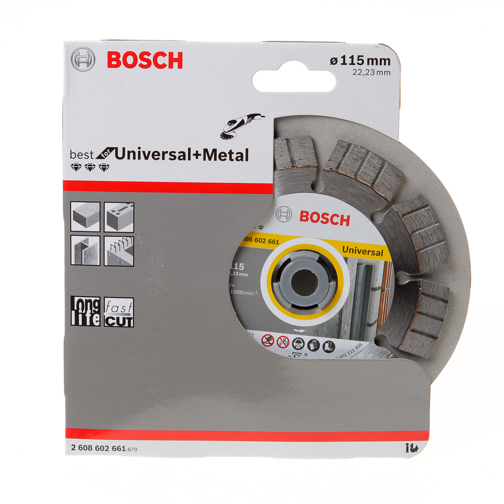 Bosch Diamandschijf Best for Universal + Metal diameter 115 x asgat 22.2mm