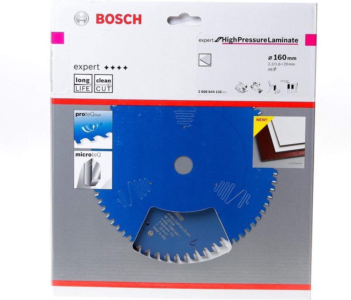 Bosch Cirkelzaagblad 48 tanden Festo Trespa HLTCG 160 x 20 x 2.2mm