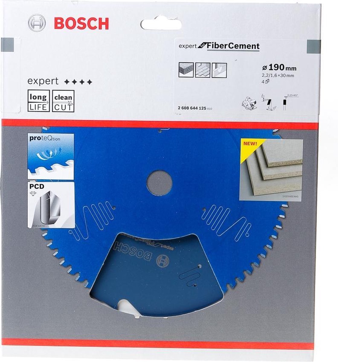 Bosch Cirkelzaagblad 4 tanden Fiber Cement TCG 190 x 30 x 2.2mm