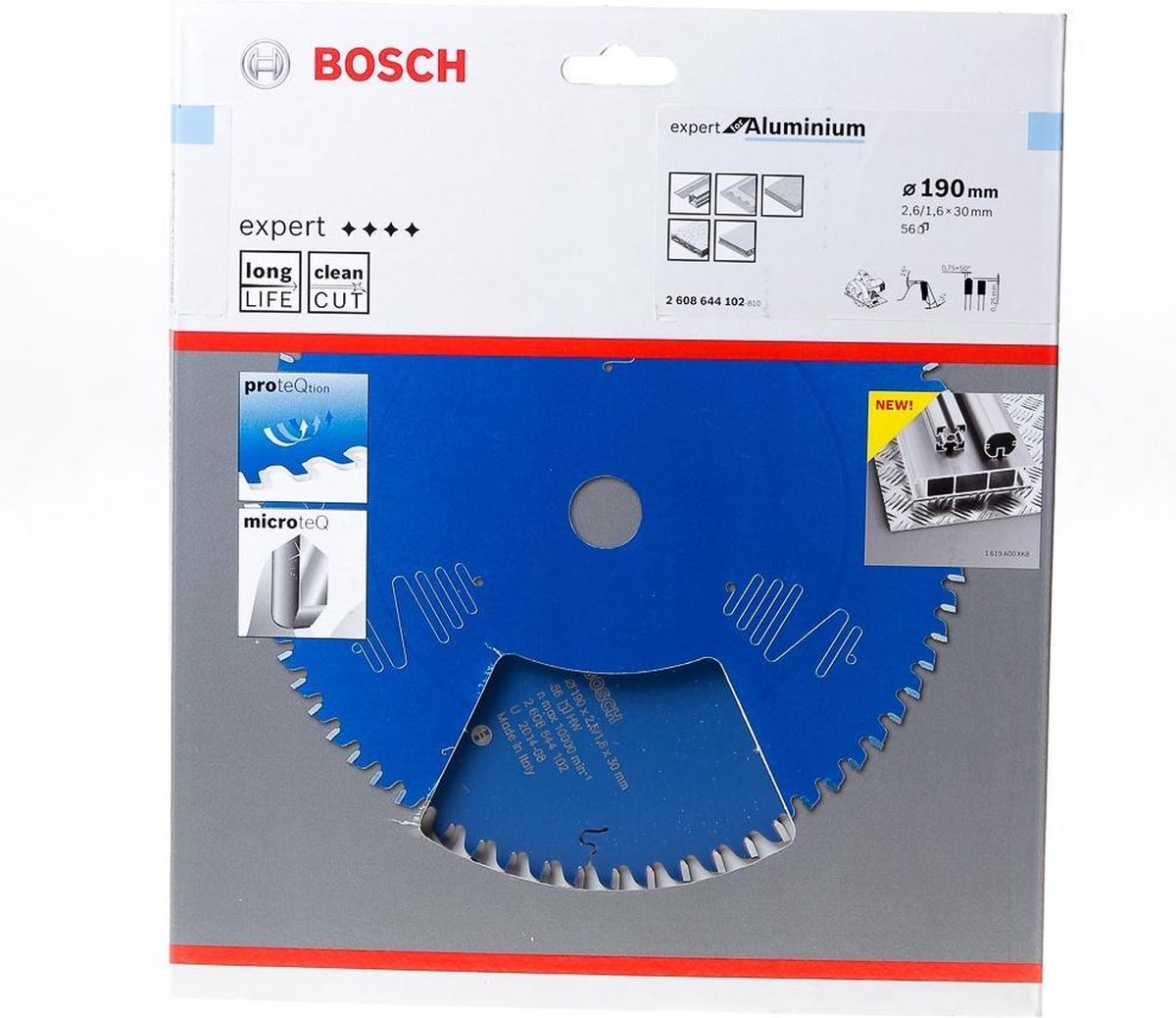 Bosch Cirkelzaagblad 56 tanden Aluminium HLTCG 190 x 30 x 2.6mm