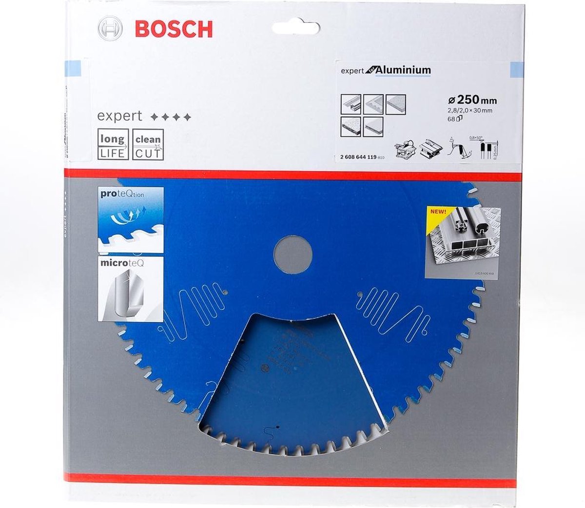 Bosch Cirkelzaagblad 68 tanden Aluminium Wood HLTCG 250 x 30 x 2.8mm