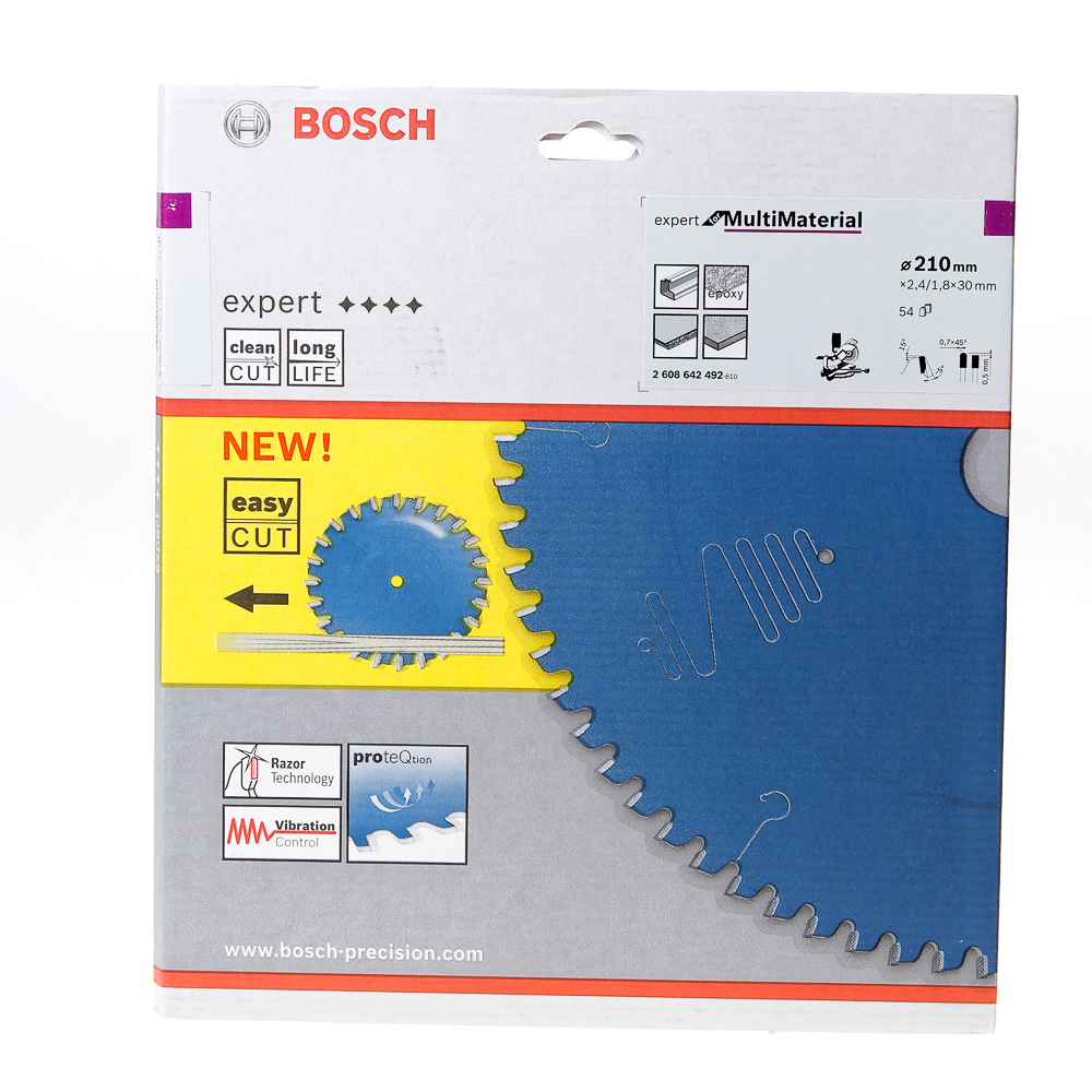 Bosch Cirkelzaagblad 54 tanden Multi Material TCG 210 x 30 x 2.4mm