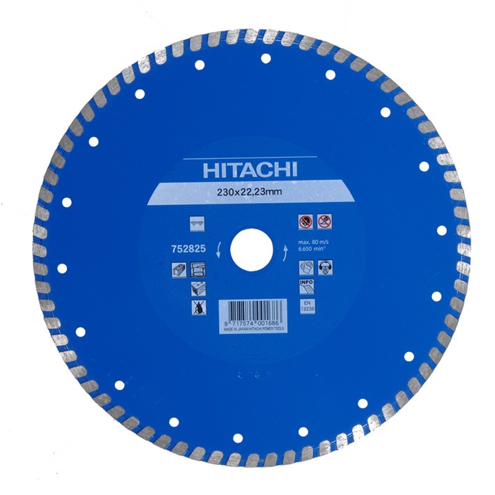 Hitachi Diamant zaagblad type turbo vlak 125x22.2x6mm