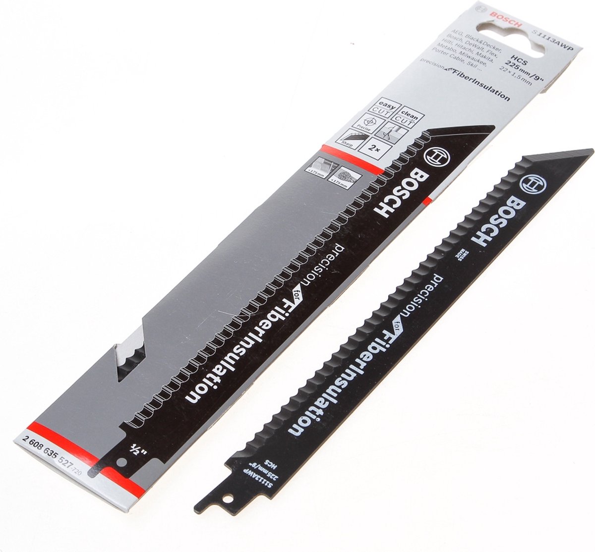 Bosch Reciprozaagblad spec fiber insulation S 1113 AWP 225mm blister van 2 zaagjes