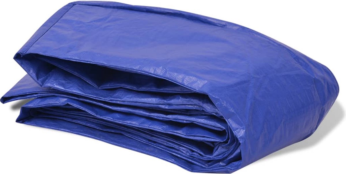Vidaxl Veiligheidsmat Voor 12ft/3,66m Ronde Trampoline Pe - Blauw