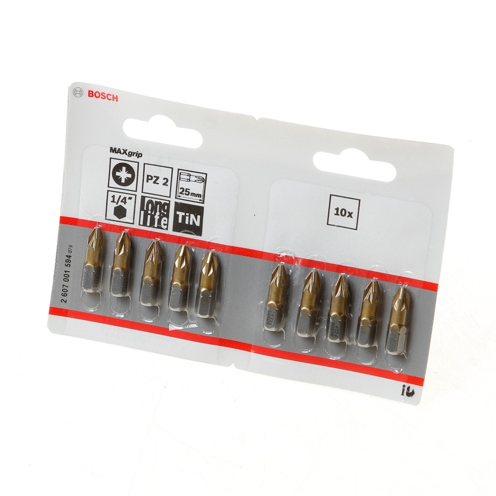 Bosch Bitsbox maxgrip pz2 blister van 10 bits