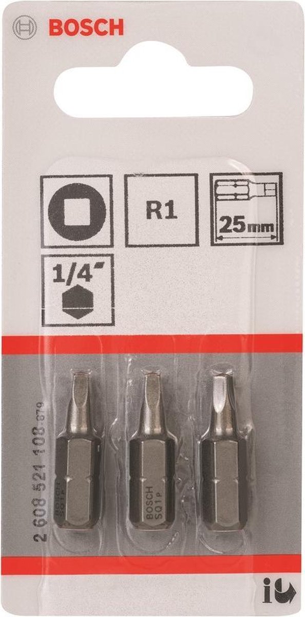 Bosch Bit 1/4" extra hard R1 25mm