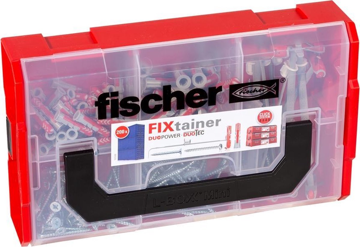 Fischer Fixtainer Duopower en Duotec - Grijs