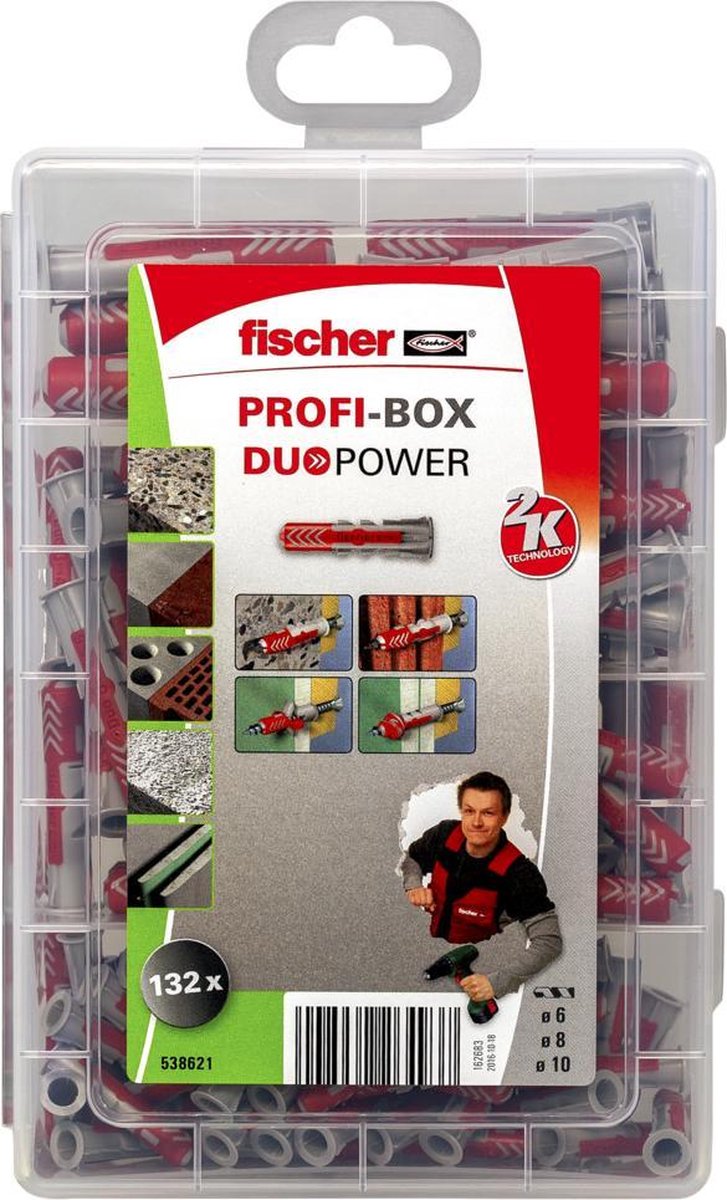 Fischer Profibox Duopower zonder schroeven - Grijs